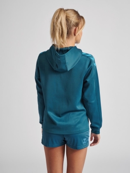 Damen Hoodie Hummel Core XK Poly Sweat - Blue Coral